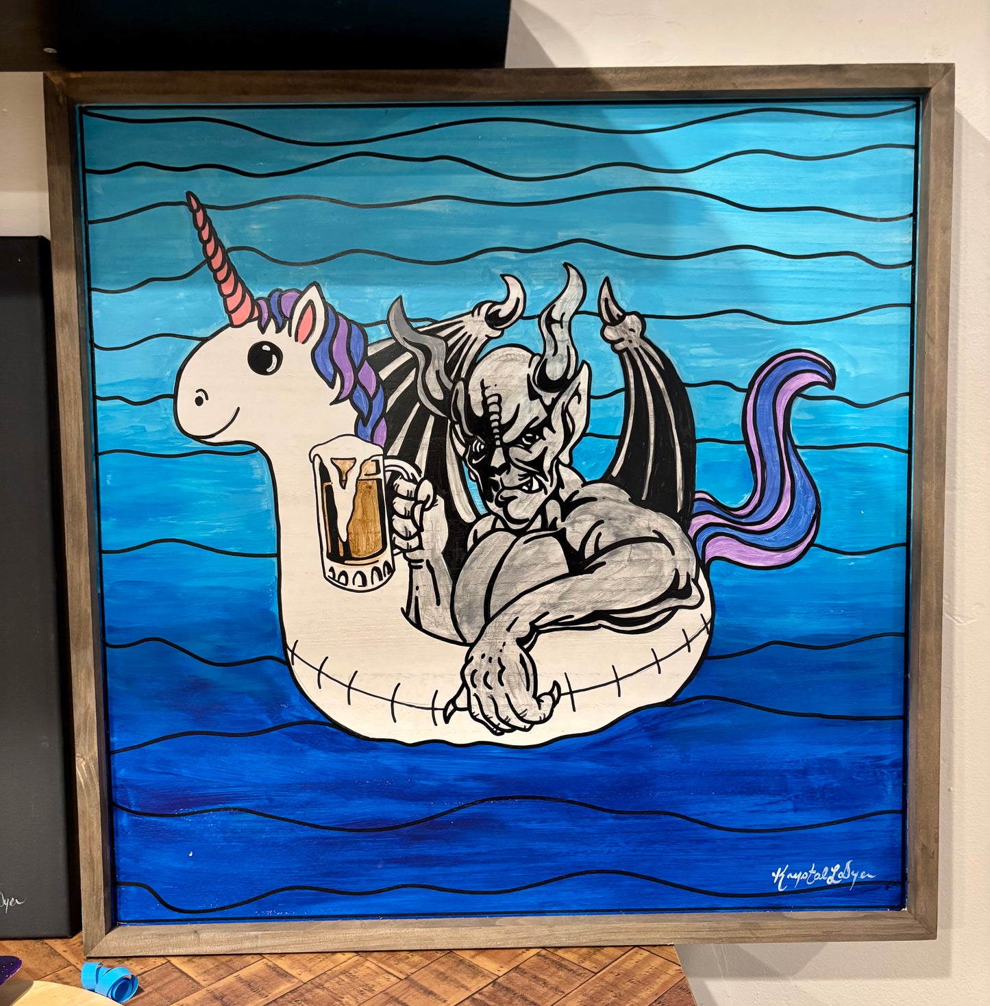 Live Painting - Unicorn Bastard during Saxual Vibrations