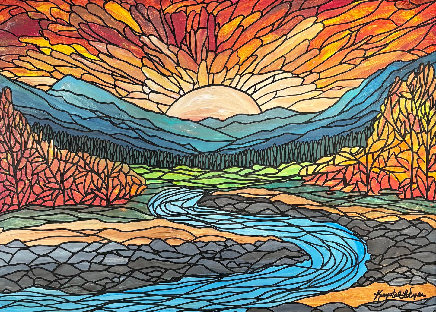Live Painting - Autumn View during MadBusker