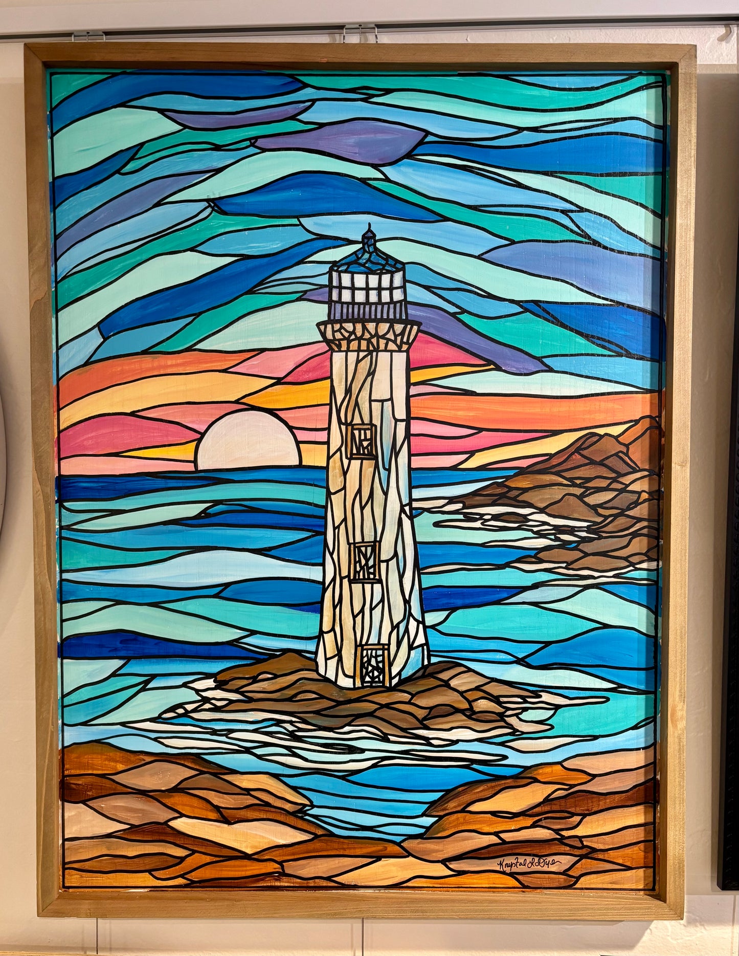 Live Painting - Lighthouse during Saxual Vibrations