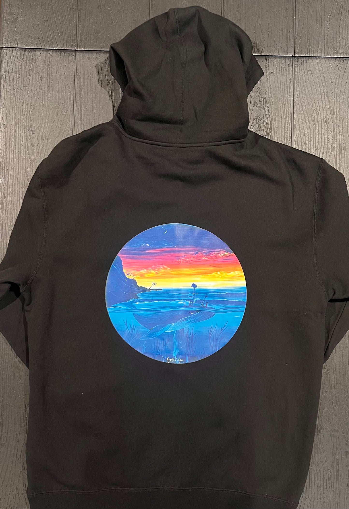 Zip up hooded sweatshirt