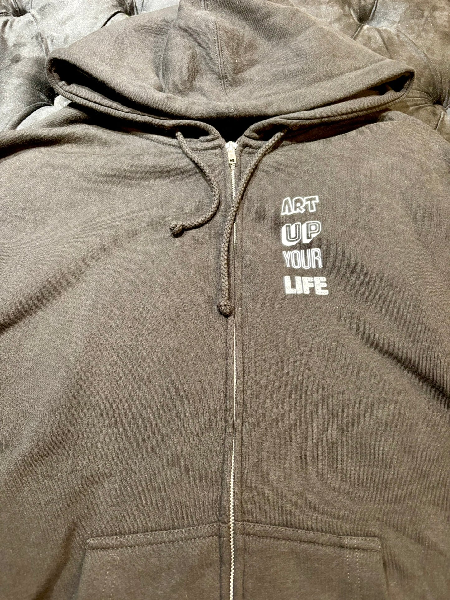Art Up Your Life - Whale Zip-Up Hoodie