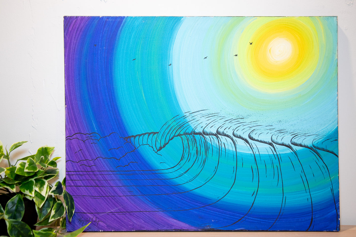 Live Painting - Sunburst Wave - During The Taste of North Park