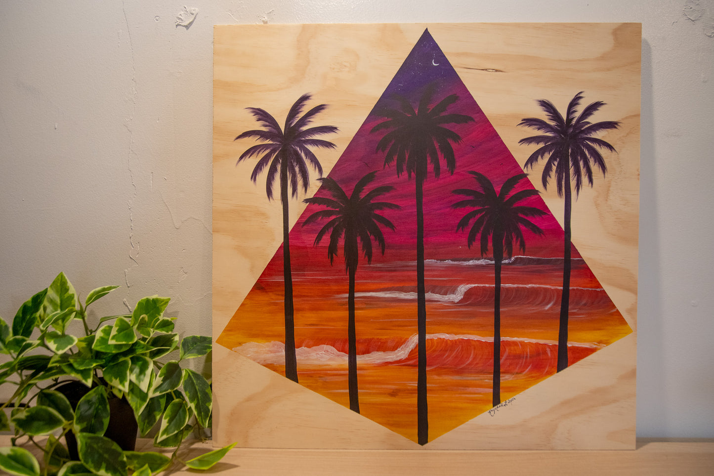 Live Painting - Pyramid Palms - During MoniLight