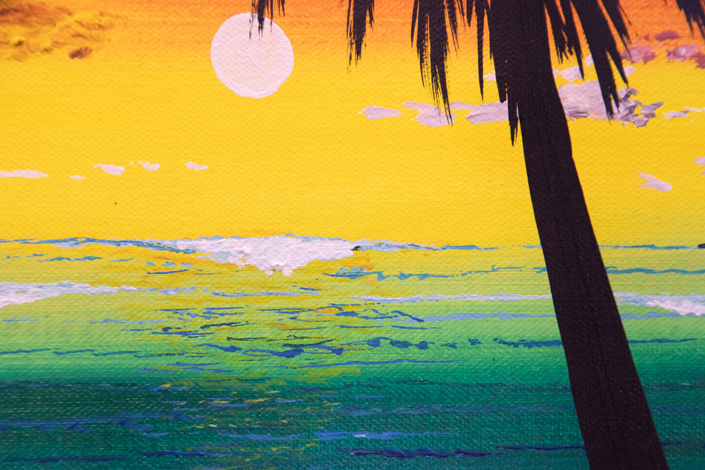 Live Painting - Rainbow Sunset Lagoon - During Iya Terra and Gonzo