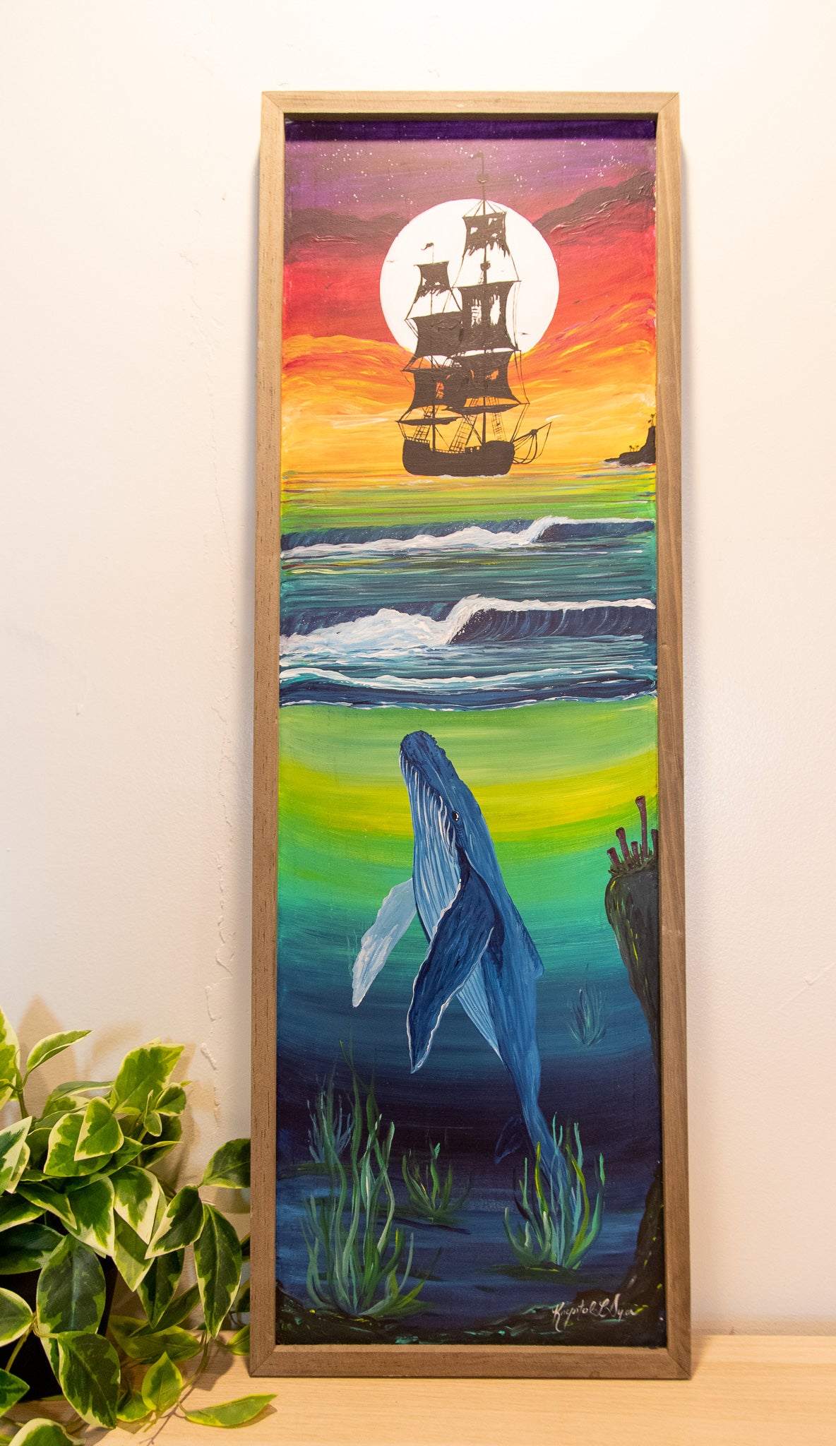 Live Painting - Pirate Whale - During MadBusker