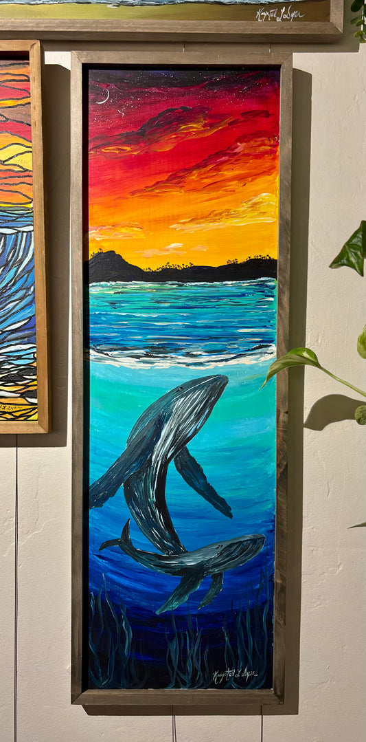 Live Painting - Two Whales at Sunset during Sublime Life Sobriety Festival