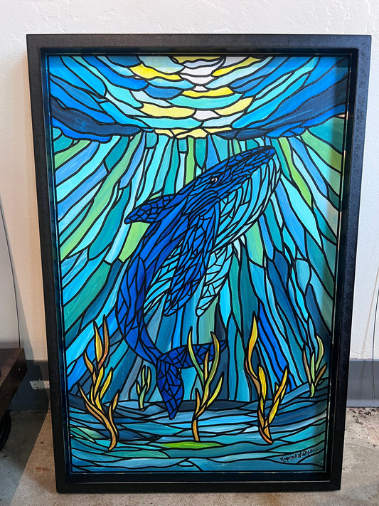 Whale - Stained Glass