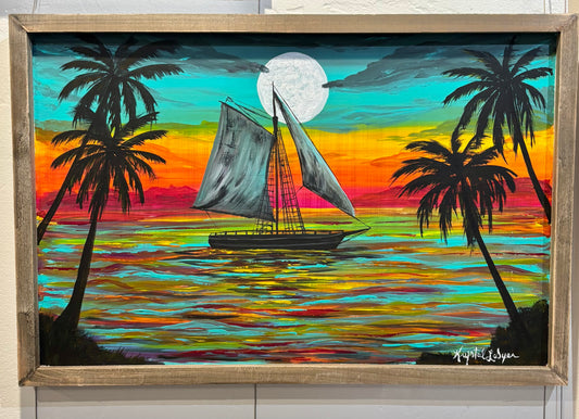 Live Painting - It’s A Sailboat! during MadBusker