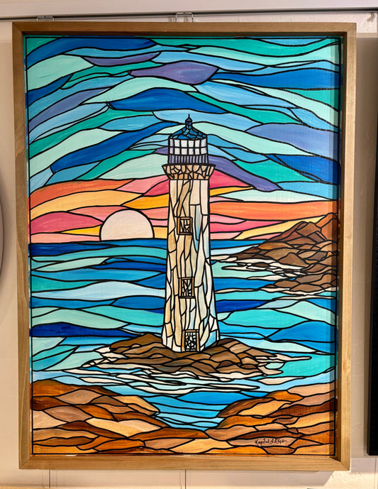 Live Painting - Lighthouse during Saxual Vibrations