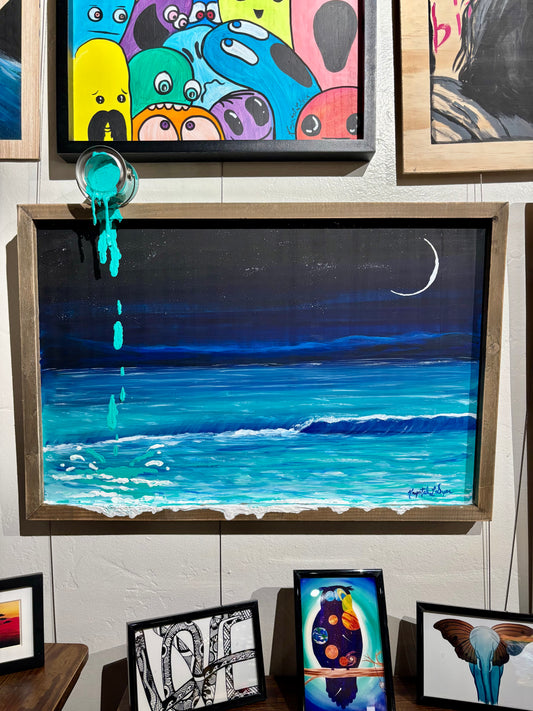 Live Painting - Paint Drip during Open Mic Night