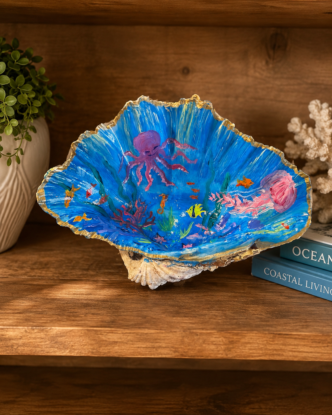 Underwater Shell Painting On BIG Seashell Workshop – June 20th, 2026