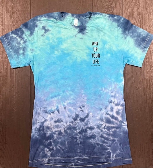 Ocean Blue Tie Dye - Art Up Your Life T-Shirt