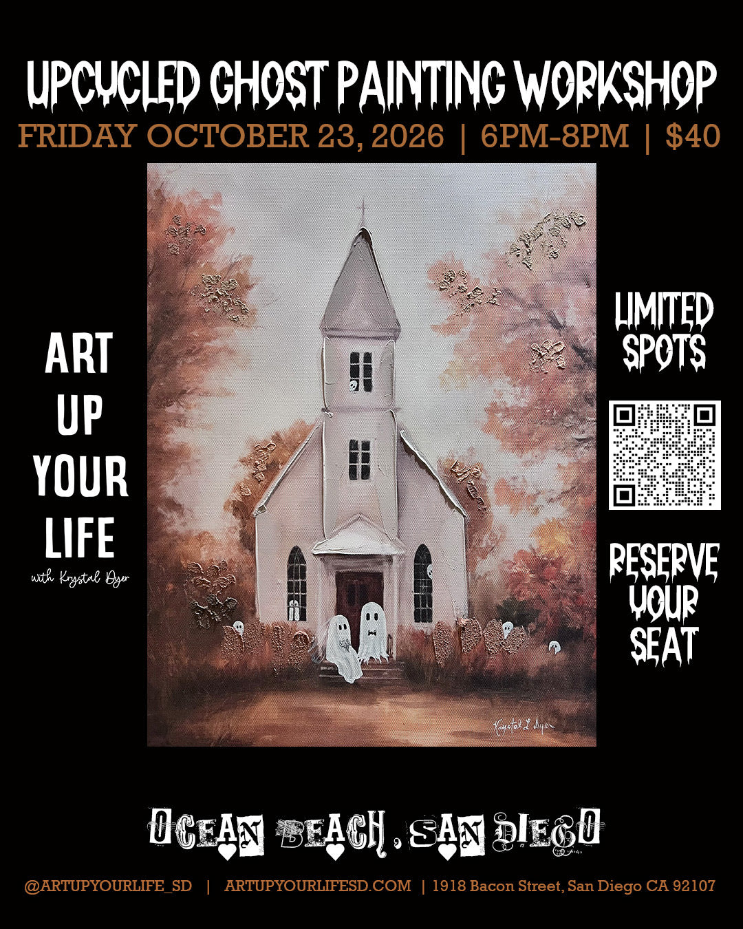 Upcycled Ghost Painting Workshop
