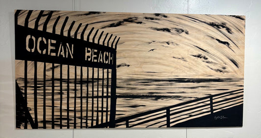 Live Painting - Ocean Beach Pier during Drifting Roots