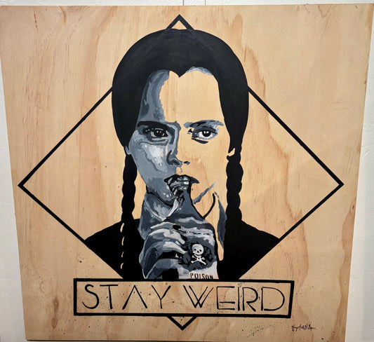 Live Painting - Wednesday Adams during Saxual Vibrations