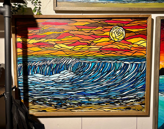 Live Painting - Harvest Sunset during Sublime Life Sobriety Festival