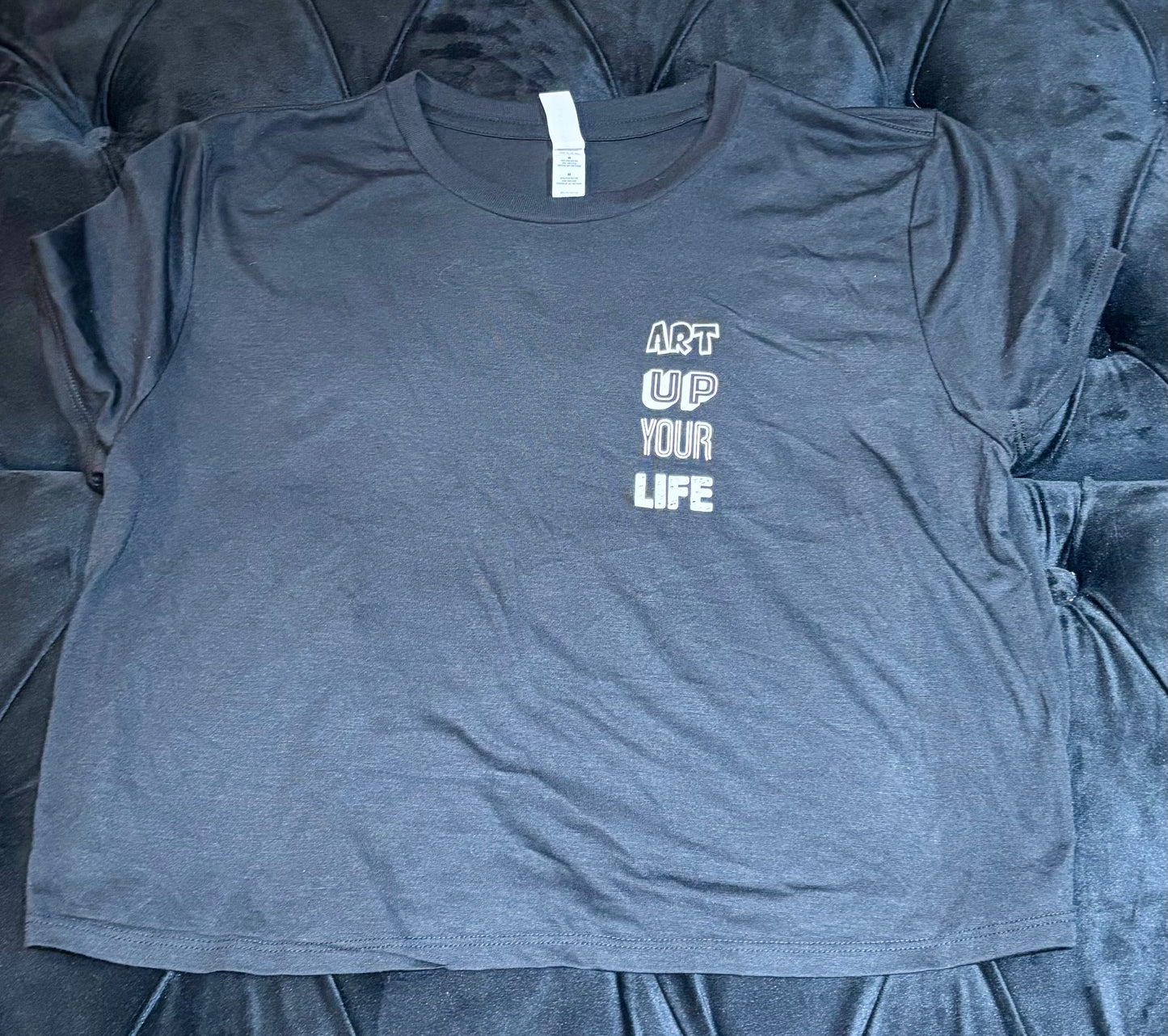 Art Up Your Life - Wave Logo Crop Top
