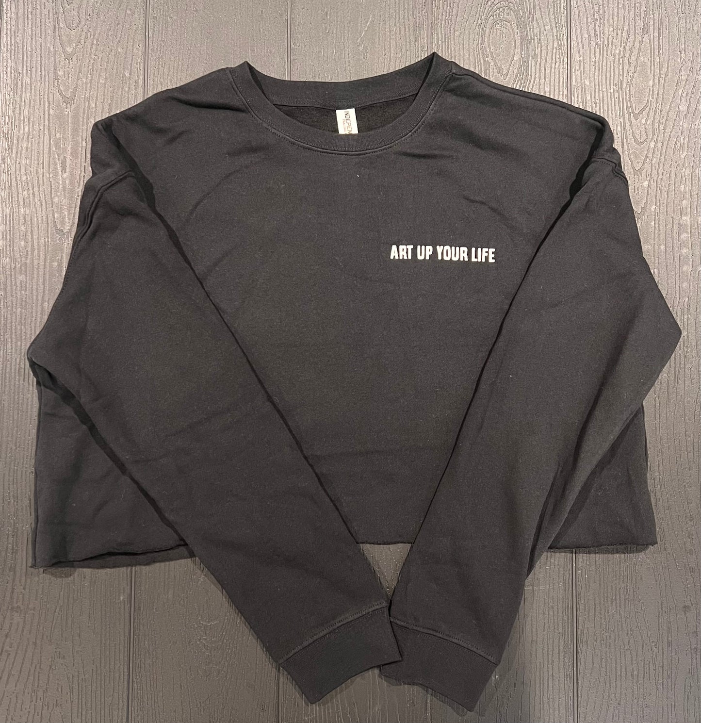 Ladies cropped sweatshirt