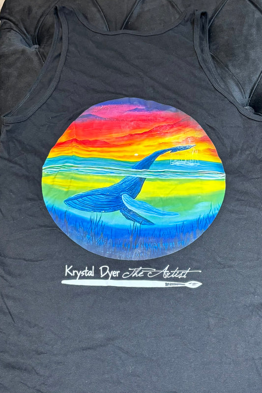 Art Up Your Life - Whale Unisex Tank Top