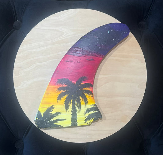 Tropical Sunset Surfboard Fin