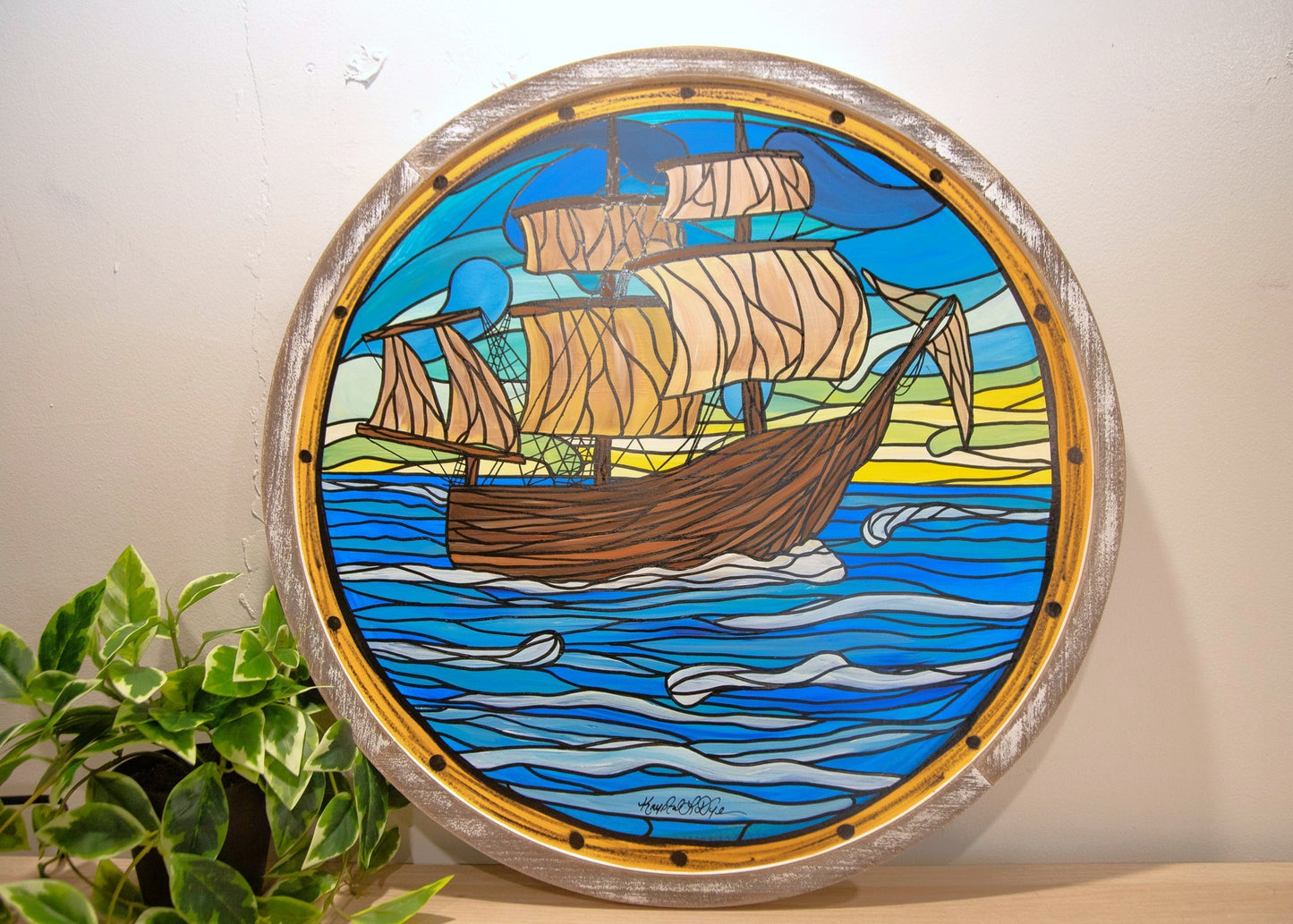 Live Painting - Pirate Ship - During MadBusker