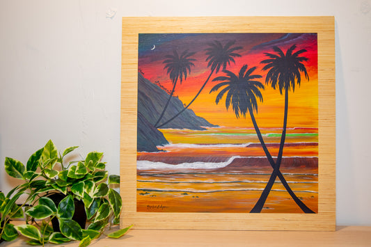 Live Painting - Tropical Sunset - During Seawall Prophet