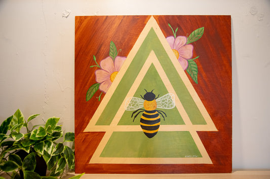Live Painting - Queen Bee - During Kat Hall
