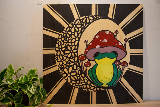 Live Painting - Toadstool Moon - During BoomBox