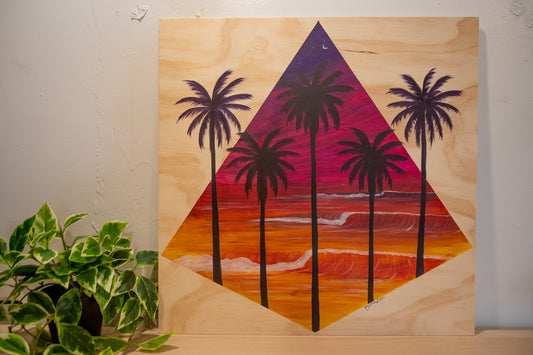Live Painting - Pyramid Palms - During MoniLight