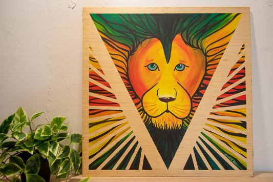 Live Painting - Rasta Lion - During Jahlos Rebels
