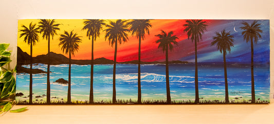 Live Painting - Rainbow Beach Sunset - During Kirby Ai