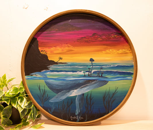 Live Painting - Mushroom Whale - During Open Mic Night