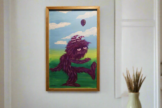 Live Painting - Purple Monster - painted during The Collective PB Open Mic Night