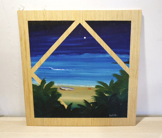 Live Painting - Beach Nap - during Indica Roots
