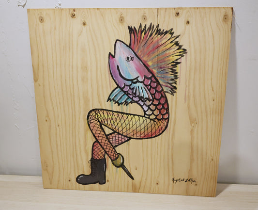 Live Painting - Reverse Mermaid - during Making Incredible Time