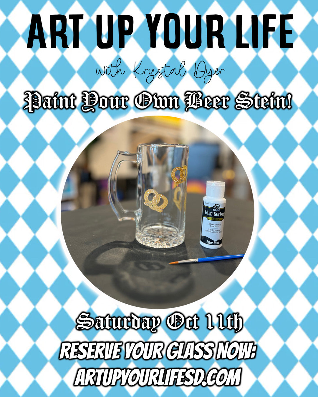 Paint Your Own Beer Stein Workshop
