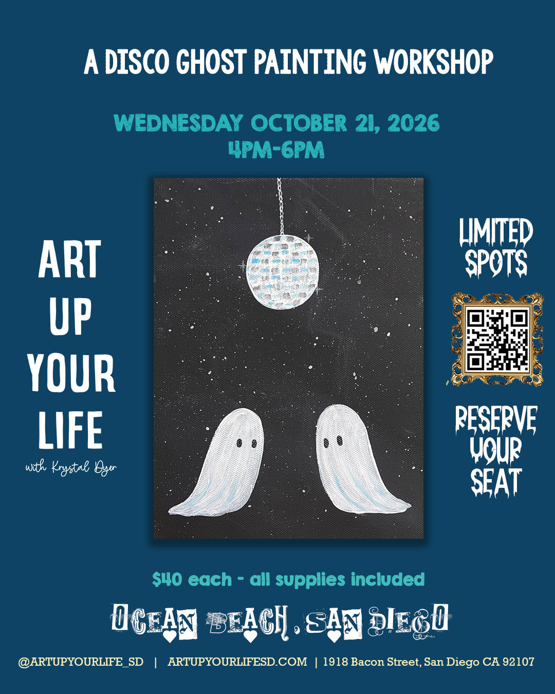 Disco Ghost Painting Workshop