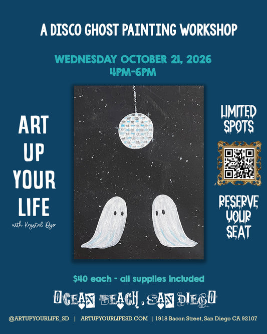 Disco Ghost Painting Workshop