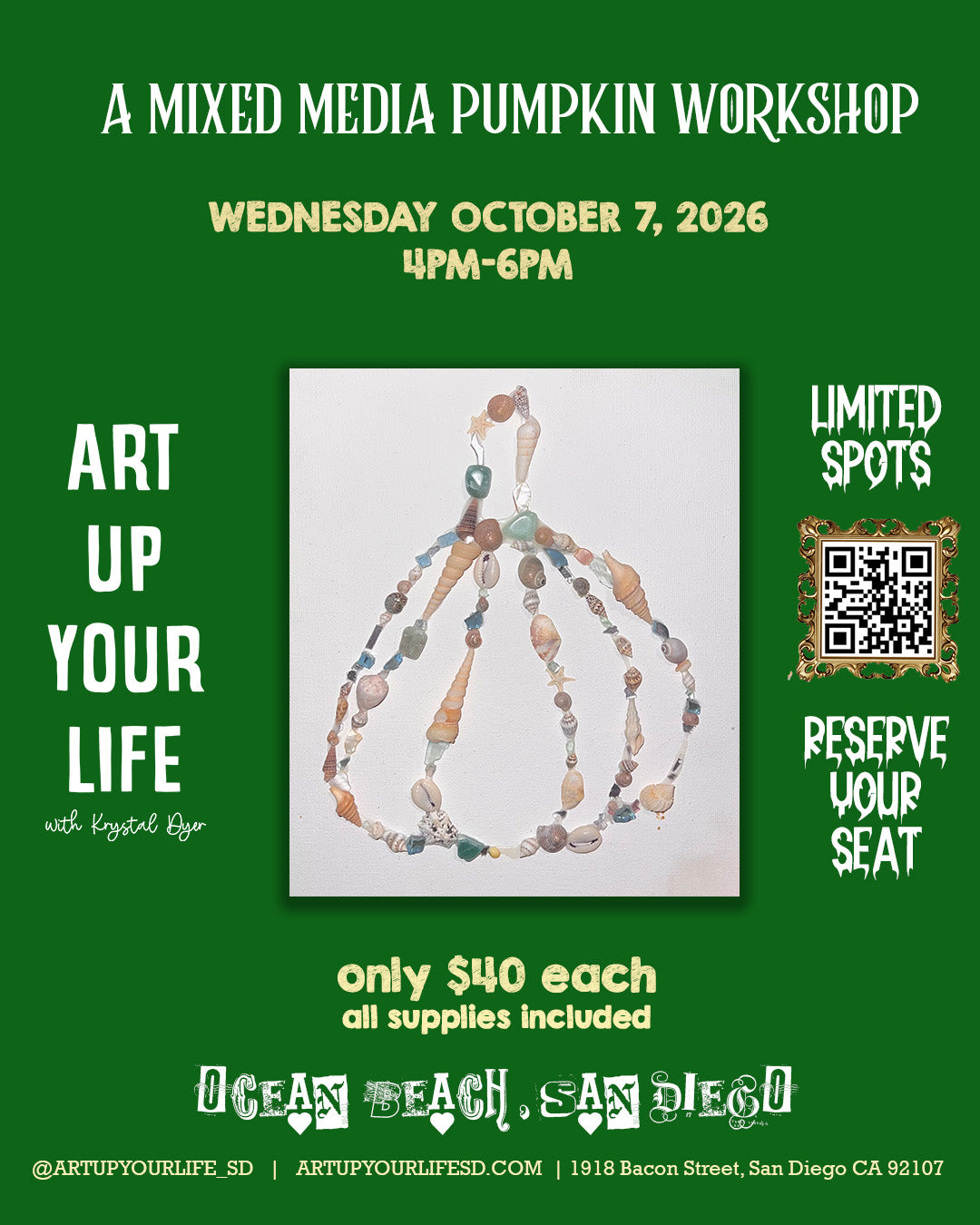 Mixed Media Pumpkin Workshop
